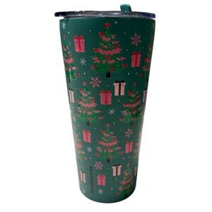 Hydrapeak Holiday Tumbler With Lid and Straw 24 Oz Double Wall Insulated